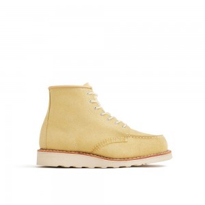 Red Wing 6-Inch Classic Moc Butter Abilene Leather Naisten Lyhyet Saappaat Keltainen | 6480VPJNI