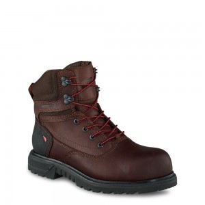 Red Wing Brnr XP 6-inch Vedenpitävät Turva Varvas Naisten Saappaat Mustat | 5832IFBKY