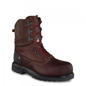 Red Wing Brnr XP 8-inch Vedenpitävät, CSA Turva Varvas Naisten Saappaat Mustat | 7153UWPMG