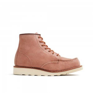 Red Wing Classic Moc in Dusty Rose Abilene Leather Naisten Lyhyet Saappaat Pinkki | 7238UIYRN