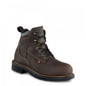 Red Wing DynaForce® 6-inch Insulated, Vedenpitävät Turva Varvas Miesten Teräskärkiset Saappaat Ruskea | 5692NHQMC