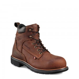 Red Wing DynaForce® 6-inch Vedenpitävät Soft Varvas Miesten Boot Ruskea | 8493CRIEX