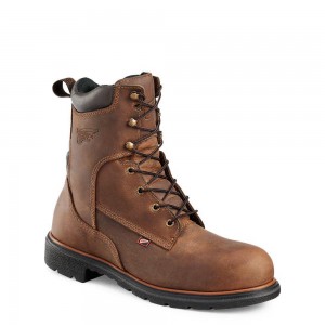 Red Wing DynaForce® 8-inch Turva Varvas Miesten Teräskärkiset Saappaat Ruskea | 7482QYSRN