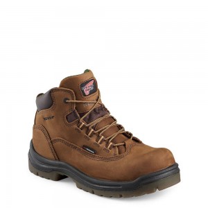 Red Wing King Varvas® 5-inch Vedenpitävät Turva Varvas Naisten Saappaat Ruskea | 0912KHBOP