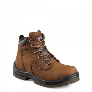 Red Wing King Varvas® 6-inch Vedenpitävät Soft Varvas Miesten Boot Ruskea | 3089NFICX