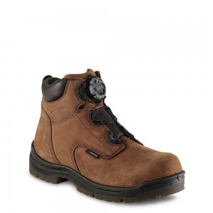 Red Wing King Varvas® 6-inch Vedenpitävät Turva Varvas Miesten Boot Ruskea | 8932ZMSNP