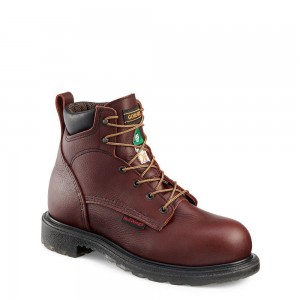 Red Wing SuperSole® 2.0 6-inch Vedenpitävät CSA Turva Varvas Miesten Teräskärkiset Saappaat Viininpunainen | 4019SWBZJ