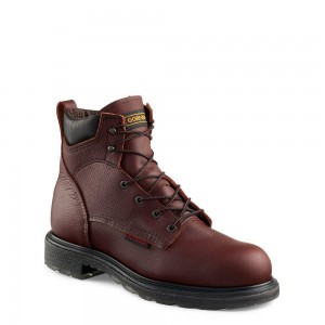 Red Wing SuperSole® 2.0 6-inch Vedenpitävät Soft Varvas Miesten Boot Viininpunainen | 8130FCAEU