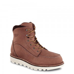 Red Wing Traction Tred Lite 6-inch Vedenpitävät Soft Varvas Naisten Saappaat Ruskea | 7562SVLFG