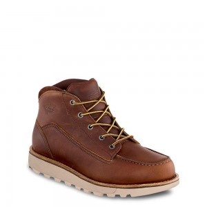 Red Wing Traction Tred Lite Vedenpitävät Soft Varvas Miesten Chukka Saappaat Tan | 9614EAMQB