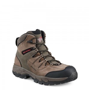 Red Wing TruHiker 6-inch Vedenpitävät Turva Varvas Miesten Vaellussaappaat Gray | 4728OLKHR