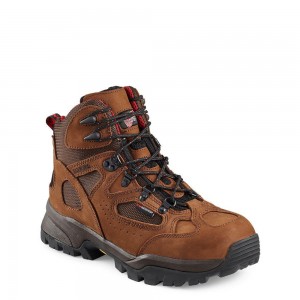 Red Wing TruHiker 6-inch Vedenpitävät Turva Varvas Miesten Vaellussaappaat Ruskea | 8051KEFVG