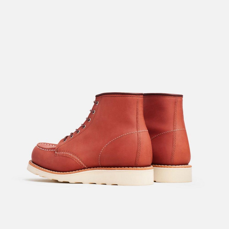 Red Wing 6-Inch Classic Moc Auburn Legacy Leather Naisten Lyhyet Saappaat Ruskea | 5247NSYAU