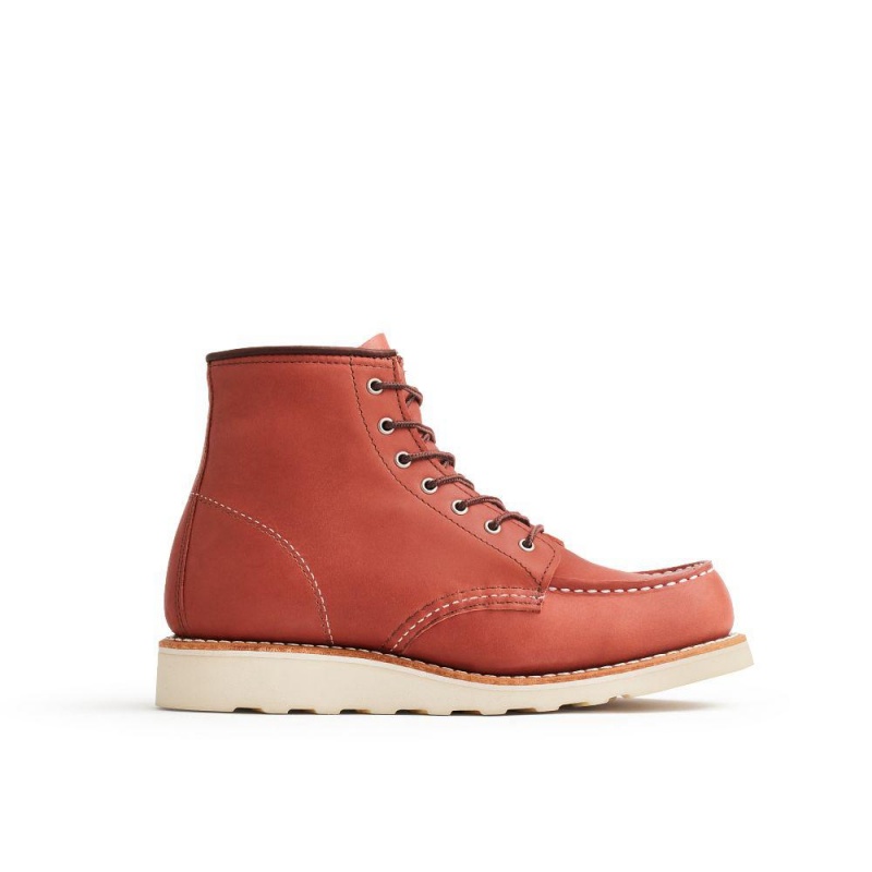 Red Wing 6-Inch Classic Moc Auburn Legacy Leather Naisten Lyhyet Saappaat Ruskea | 5247NSYAU