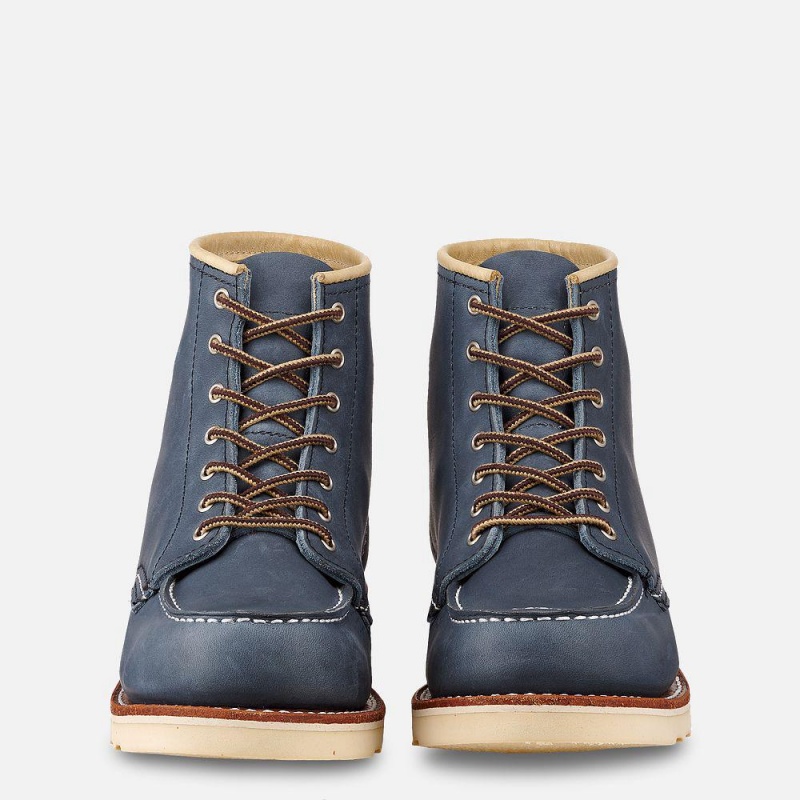 Red Wing 6-Inch Classic Moc Legacy Leather Naisten Lyhyet Saappaat Indigo | 2698GUFQX