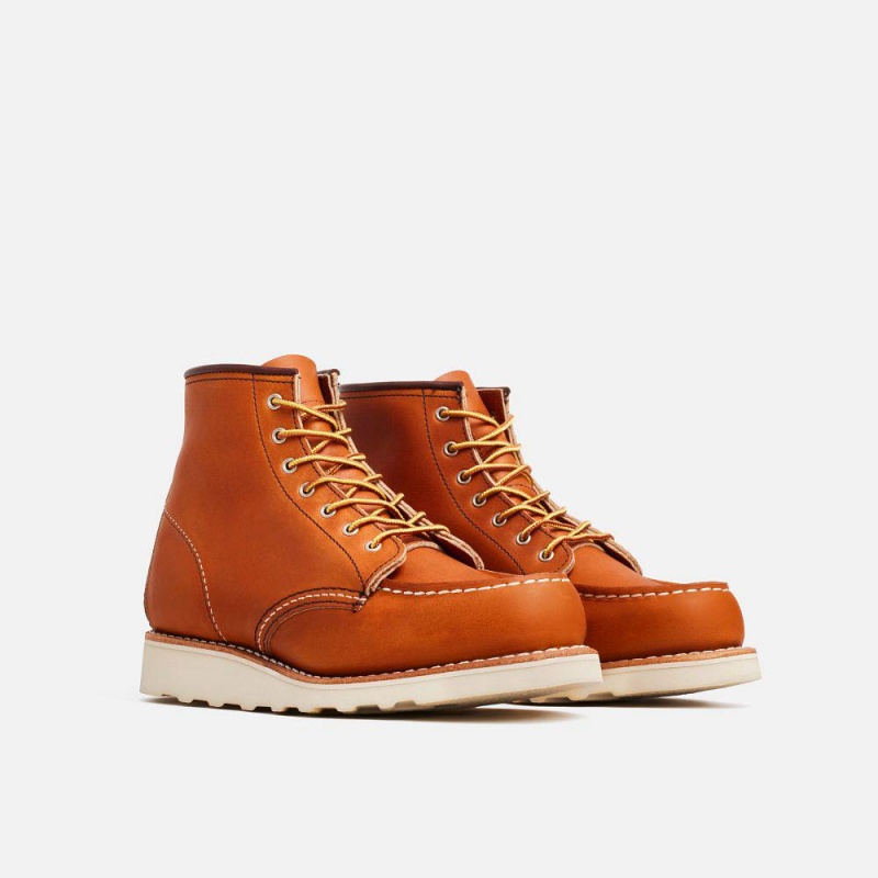 Red Wing 6-Inch Classic Moc Oro Legacy Leather Naisten Lyhyet Saappaat Ruskea | 8764SYDIO