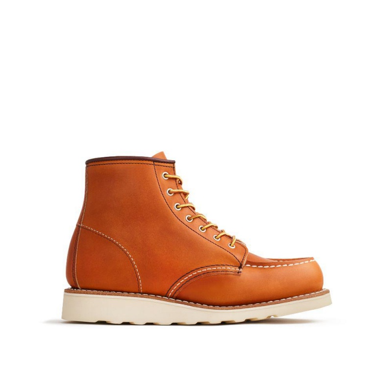 Red Wing 6-Inch Classic Moc Oro Legacy Leather Naisten Lyhyet Saappaat Ruskea | 8764SYDIO