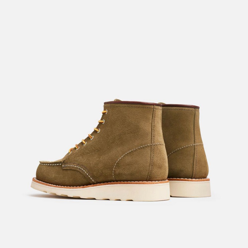 Red Wing 6-inch Classic Moc Mohave Leather Naisten Lyhyet Saappaat Oliivinvihreä | 4950QRFCV