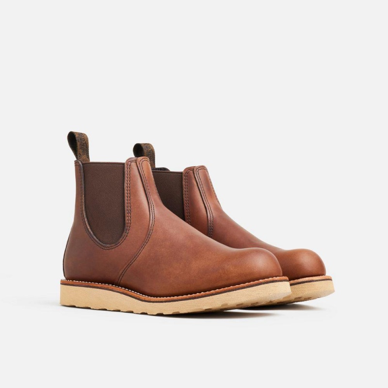 Red Wing 6-inch Classic in Amber Harness Leather Miesten Chelsea Nilkkurit Ruskea | 3510NHPAW