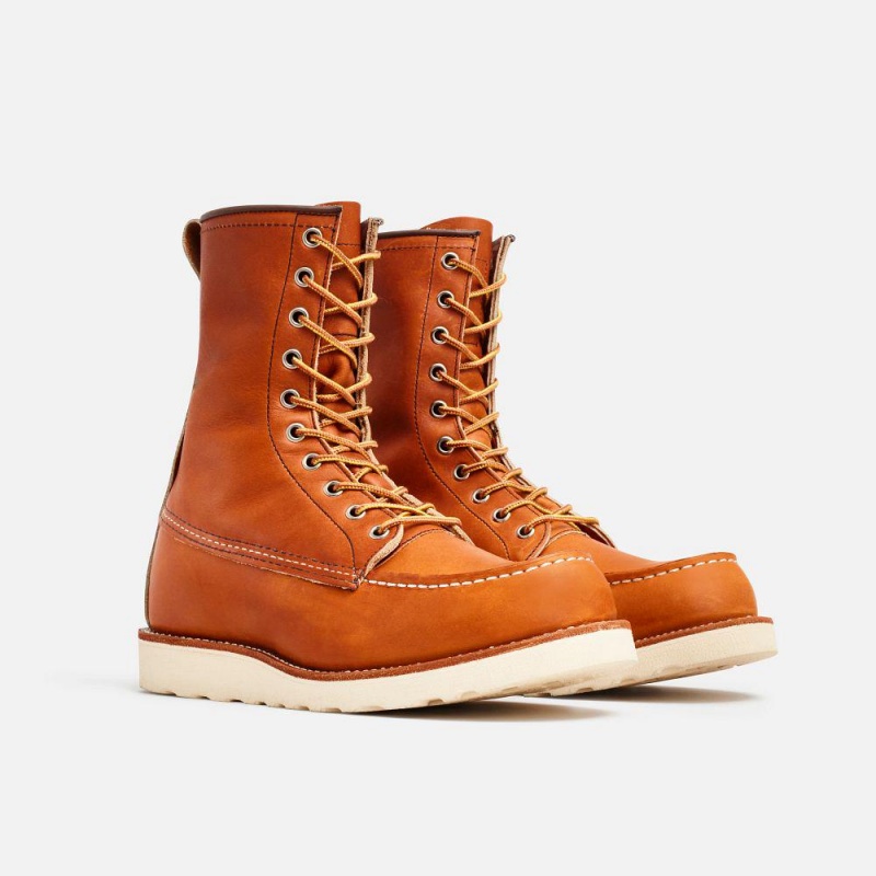 Red Wing 8-inch Classic Moc 8-Inch in Oro Legacy Leather Miesten Boot Ruskea | 4139HSDPE