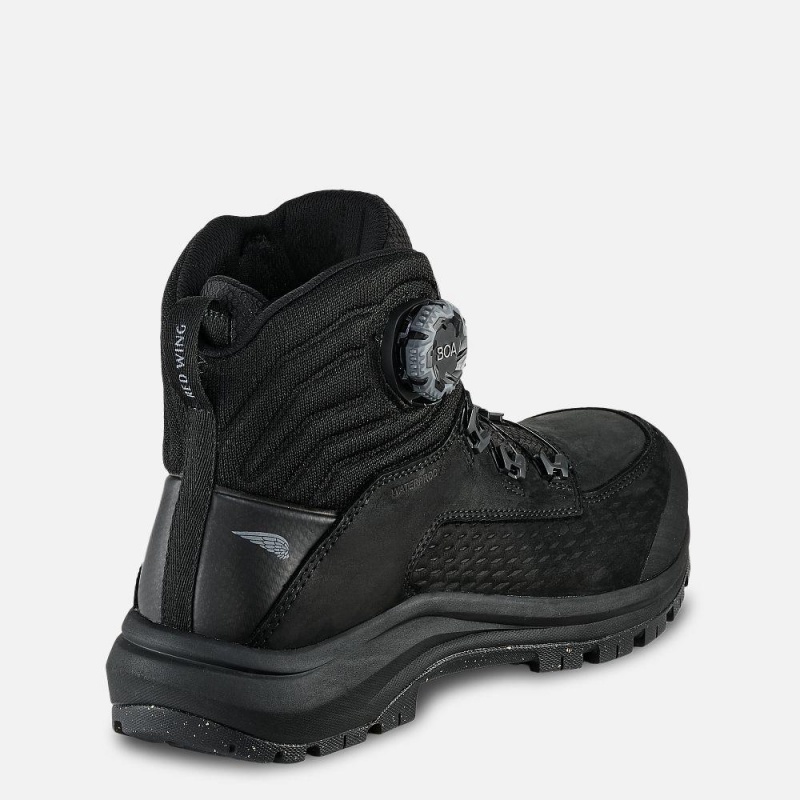 Red Wing Apex 6-inch BOA® Vedenpitävät Turva Varvas Miesten Boot Mustat | 9184JWOEH