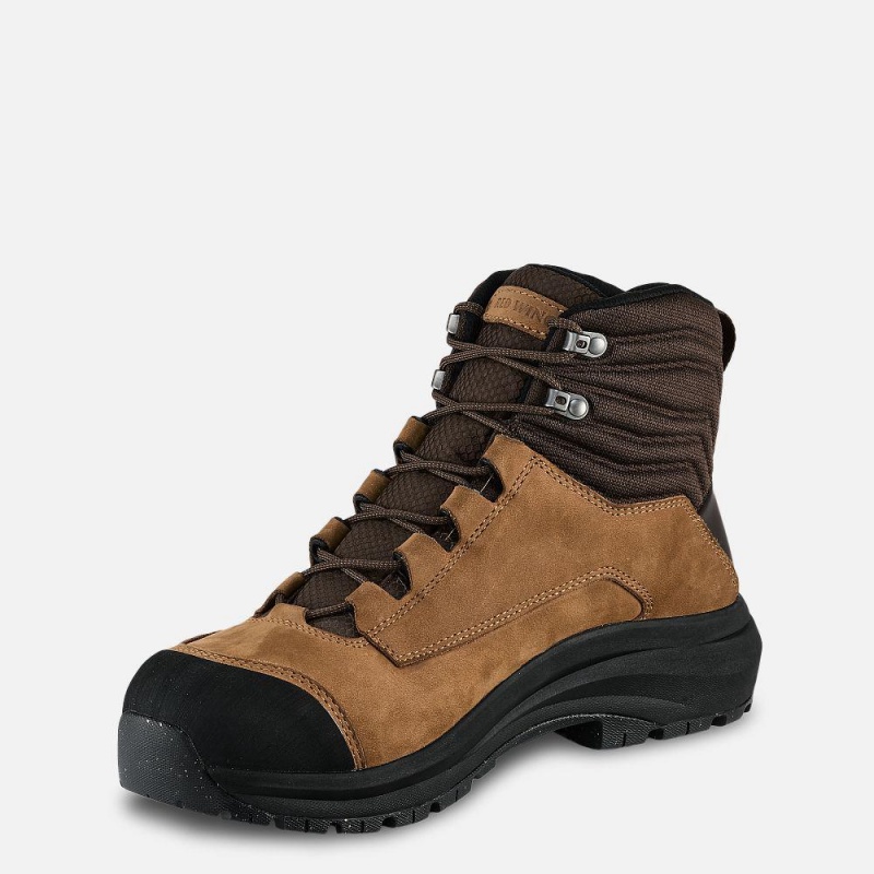 Red Wing Apex 6-inch Vedenpitävät Turva Varvas Miesten Boot Mustat | 6135EZNHC