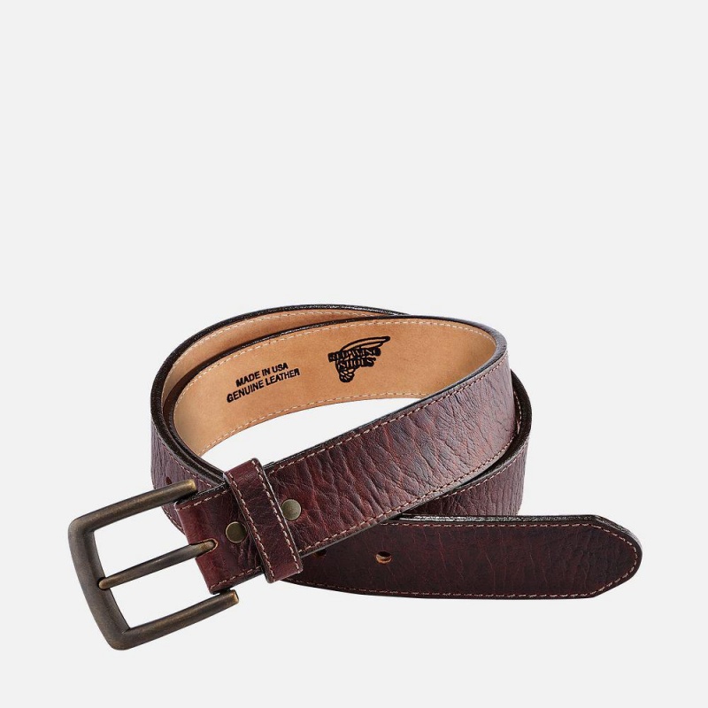 Red Wing Bison Bison Leather Accessories Vyö Ruskea | 6837JSECZ