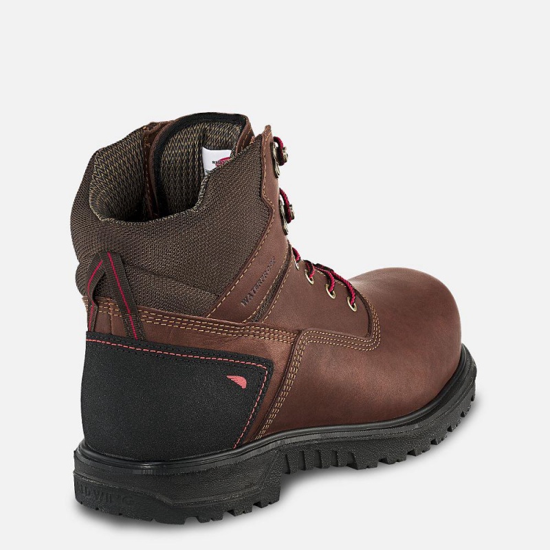 Red Wing Brnr XP 6-inch Vedenpitävät CSA Turva Varvas Miesten Boot Mustat | 9168ZUXLM