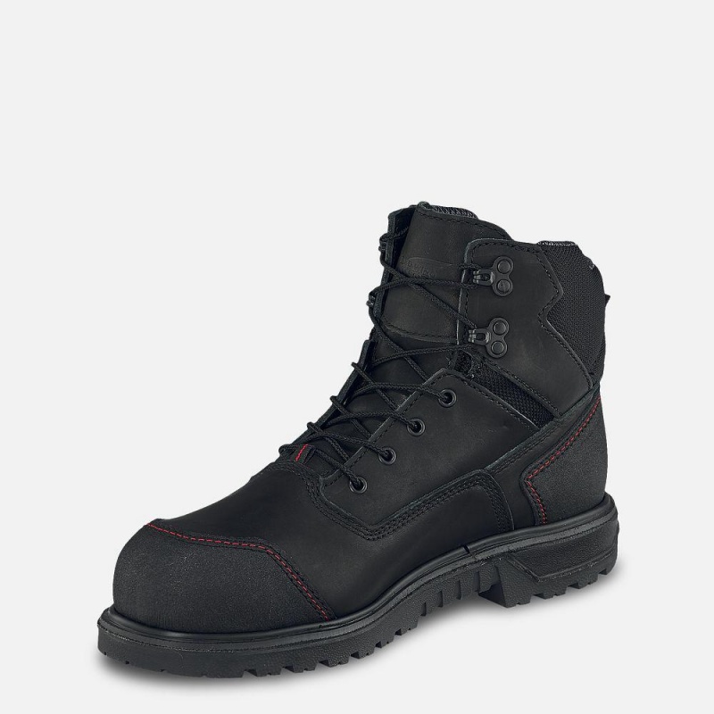 Red Wing Brnr XP 6-inch Vedenpitävät Turva Varvas Miesten Boot Mustat | 5370KUGQP