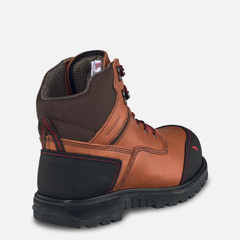 Red Wing Brnr XP 6-inch Vedenpitävät Turva Varvas Miesten Boot Mustat | 2706SIWGJ