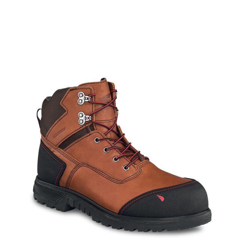 Red Wing Brnr XP 6-inch Vedenpitävät Turva Varvas Miesten Boot Mustat | 2706SIWGJ