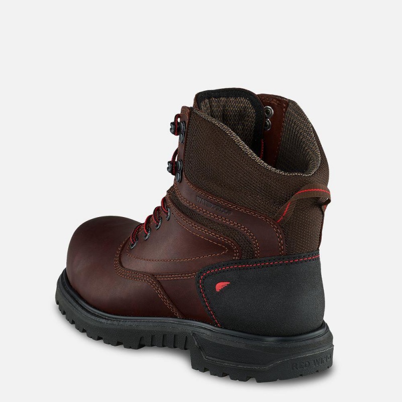 Red Wing Brnr XP 6-inch Vedenpitävät Turva Varvas Naisten Saappaat Mustat | 3195JQUXD