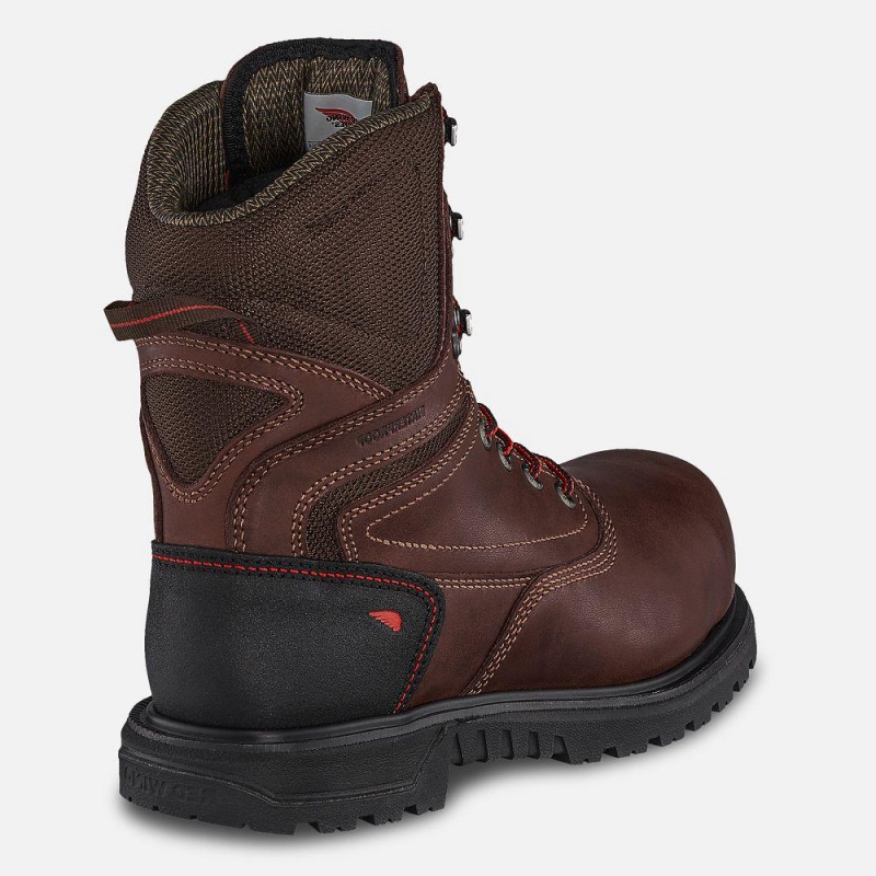 Red Wing Brnr XP 8-inch Vedenpitävät, CSA Turva Varvas Naisten Saappaat Mustat | 7153UWPMG