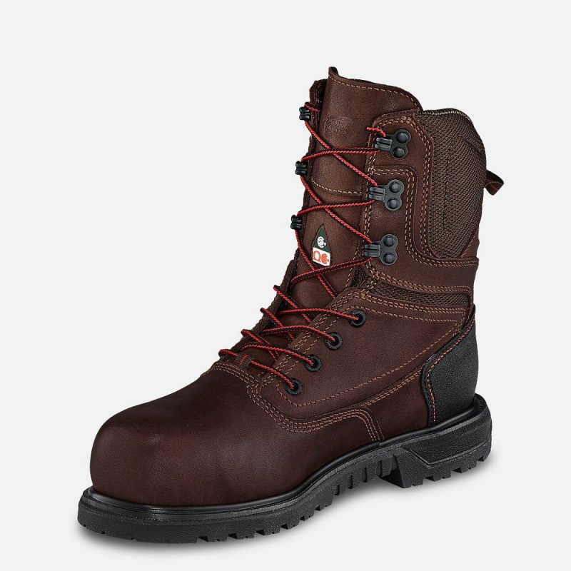 Red Wing Brnr XP 8-inch Vedenpitävät, CSA Turva Varvas Naisten Saappaat Mustat | 7153UWPMG