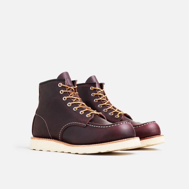 Red Wing Classic Moc 6-inch Cherry Excalibur Leather Miesten Boot Mustat | 3721YJEOS