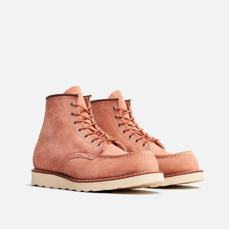 Red Wing Classic Moc 6-inch in Dusty Rose Abilene Leather Miesten Boot Pinkki | 5826HOMXA