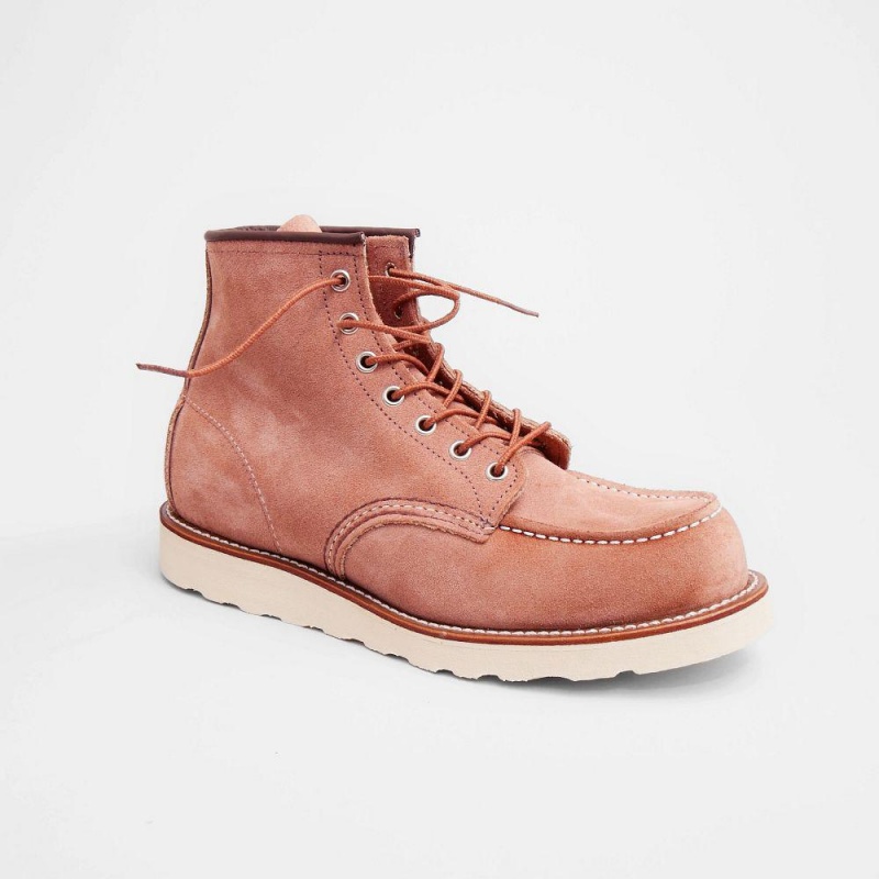 Red Wing Classic Moc 6-inch in Dusty Rose Abilene Leather Miesten Boot Pinkki | 5826HOMXA