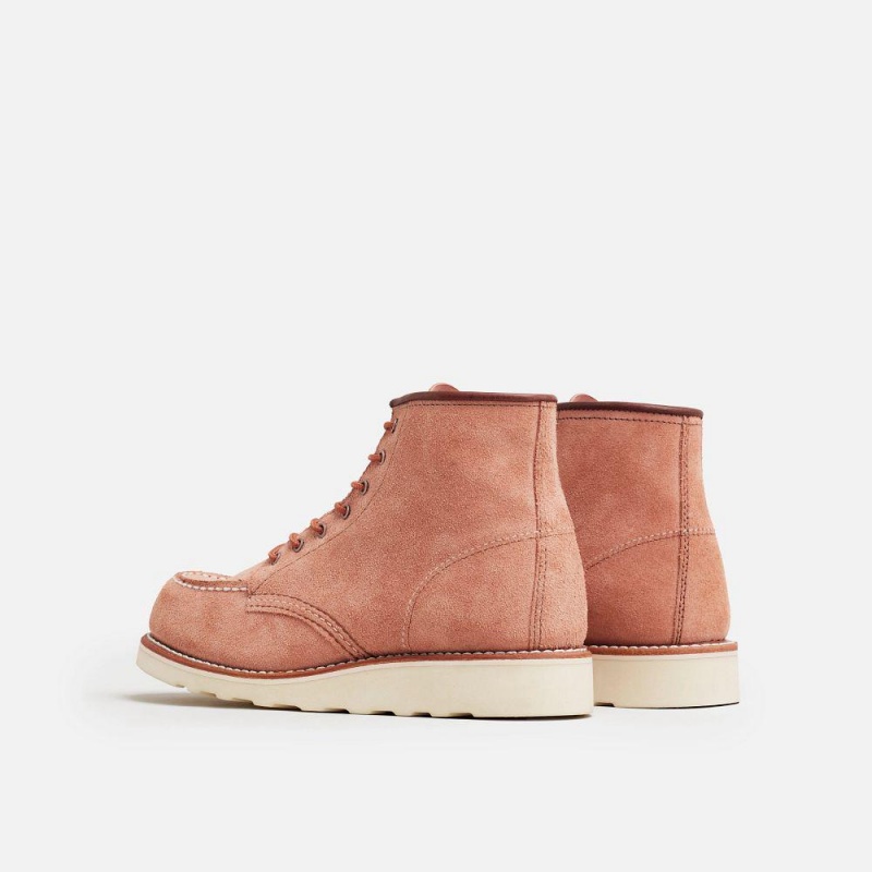 Red Wing Classic Moc in Dusty Rose Abilene Leather Naisten Lyhyet Saappaat Pinkki | 7238UIYRN