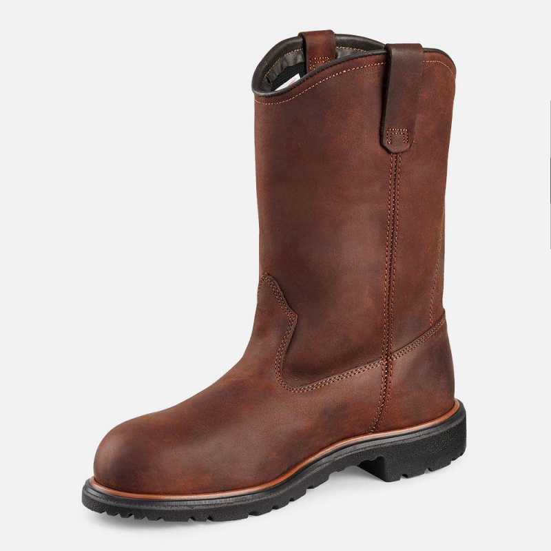 Red Wing DynaForce® 11-inch Vedenpitävät Soft Varvas Pull-On Miesten Boot Ruskea | 6812OVLIY