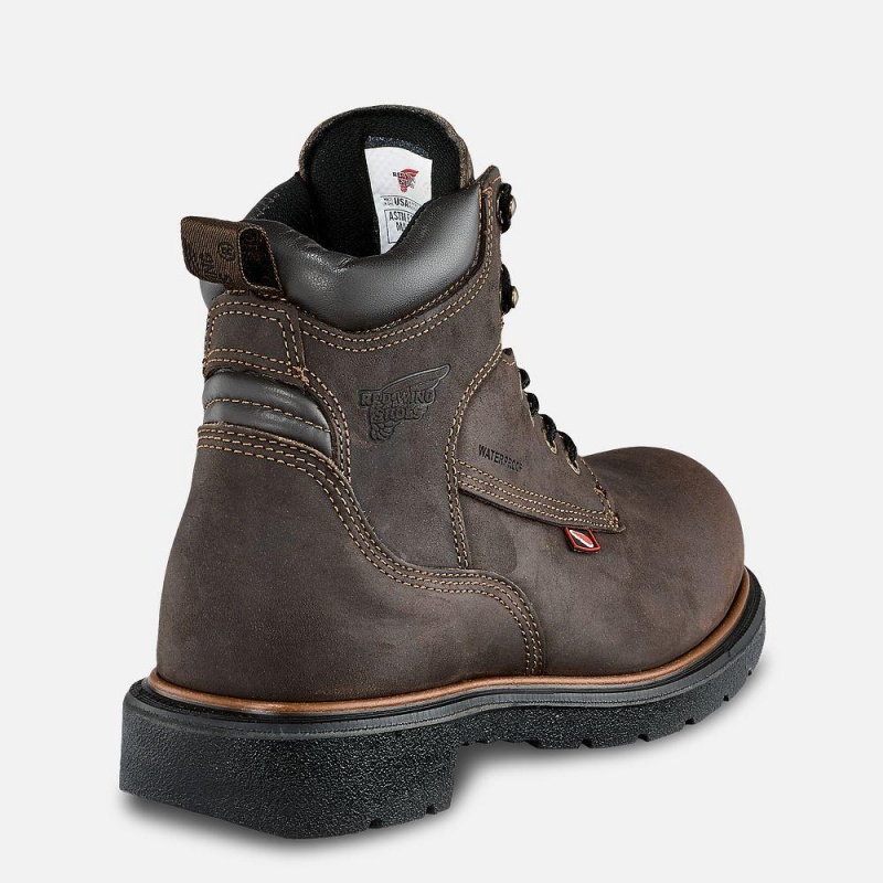 Red Wing DynaForce® 6-inch Insulated, Vedenpitävät Turva Varvas Miesten Teräskärkiset Saappaat Ruskea | 2360ZPCHQ