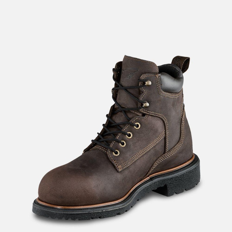 Red Wing DynaForce® 6-inch Insulated, Vedenpitävät Turva Varvas Miesten Teräskärkiset Saappaat Ruskea | 2360ZPCHQ