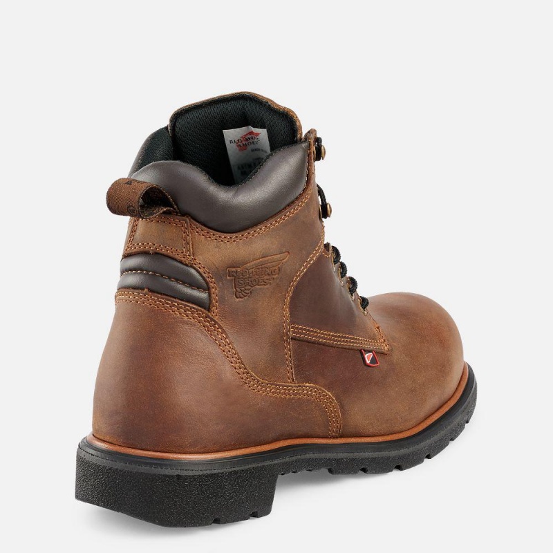 Red Wing DynaForce® 6-inch Turva Varvas Miesten Teräskärkiset Saappaat Ruskea | 5349BDHRA