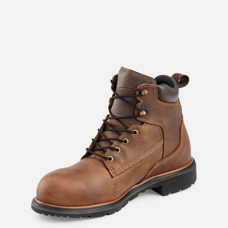 Red Wing DynaForce® 6-inch Turva Varvas Miesten Teräskärkiset Saappaat Ruskea | 5349BDHRA