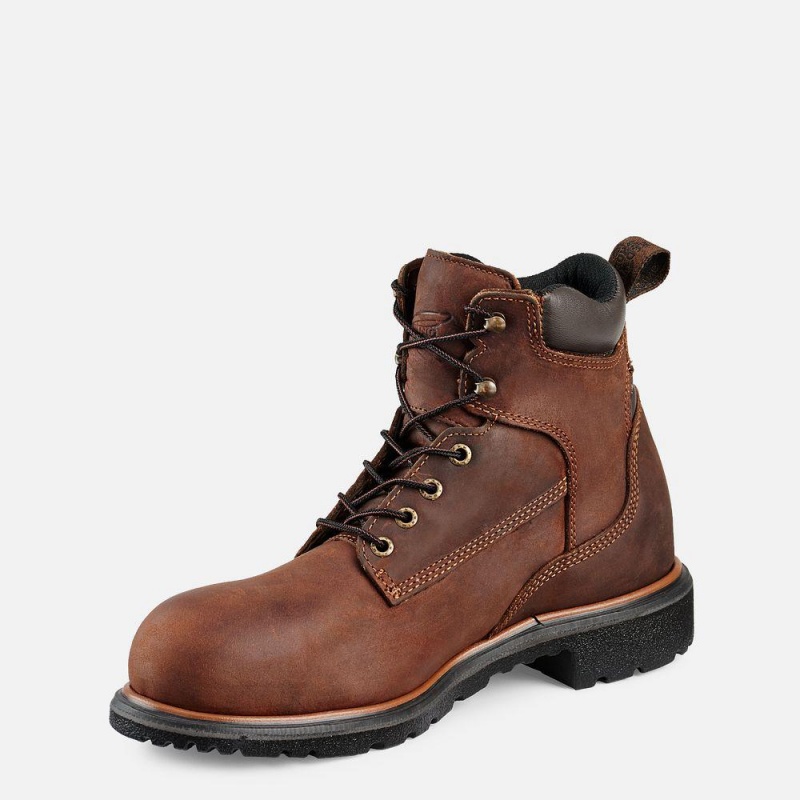 Red Wing DynaForce® 6-inch Vedenpitävät Soft Varvas Miesten Boot Ruskea | 0314GDSXJ