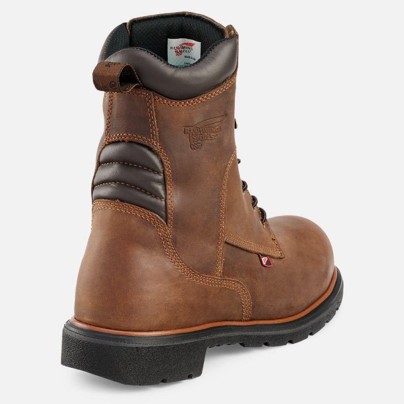 Red Wing DynaForce® 8-inch Turva Varvas Miesten Teräskärkiset Saappaat Ruskea | 7482QYSRN