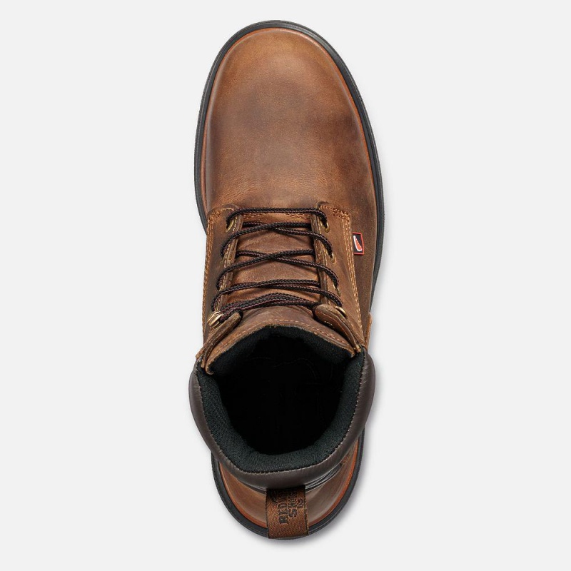 Red Wing DynaForce® 8-inch Turva Varvas Miesten Teräskärkiset Saappaat Ruskea | 7482QYSRN