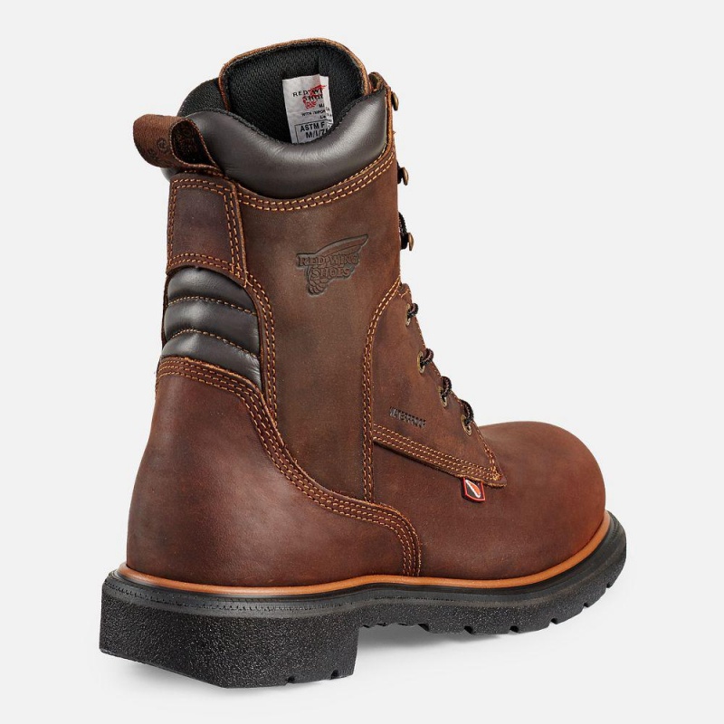 Red Wing DynaForce® 8-inch Vedenpitävät Soft Varvas Miesten Boot Ruskea | 6980PBNJT