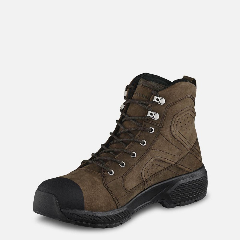 Red Wing Exos Lite 6-inch Vedenpitävät Soft Varvas Miesten Boot Ruskea | 9780QSTJV