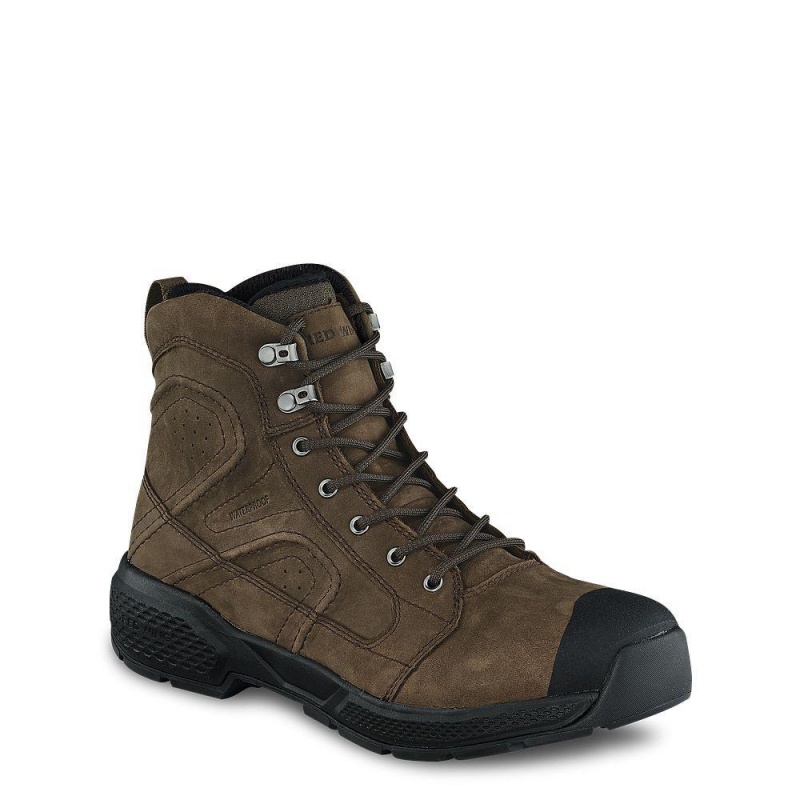 Red Wing Exos Lite 6-inch Vedenpitävät Soft Varvas Miesten Boot Ruskea | 3240GEWQM