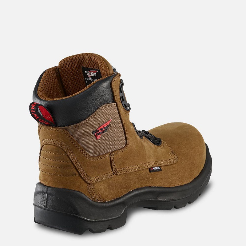 Red Wing FlexBond 6-inch BOA® Vedenpitävät Turva Varvas Miesten Boot Mustat | 6249QEHAG